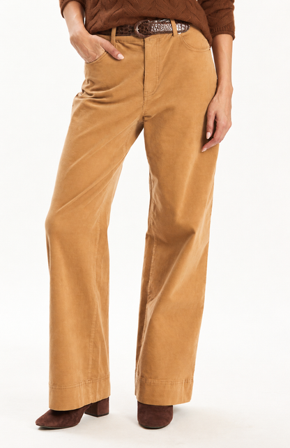 Scottie Corduroy Flare Leg Pant - Iced Coffee