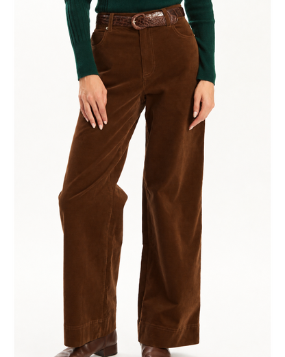 Scottie Corduroy Flare Leg Pant - Bison
