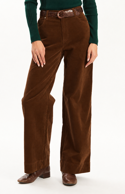 Scottie Corduroy Flare Leg Pant - Bison