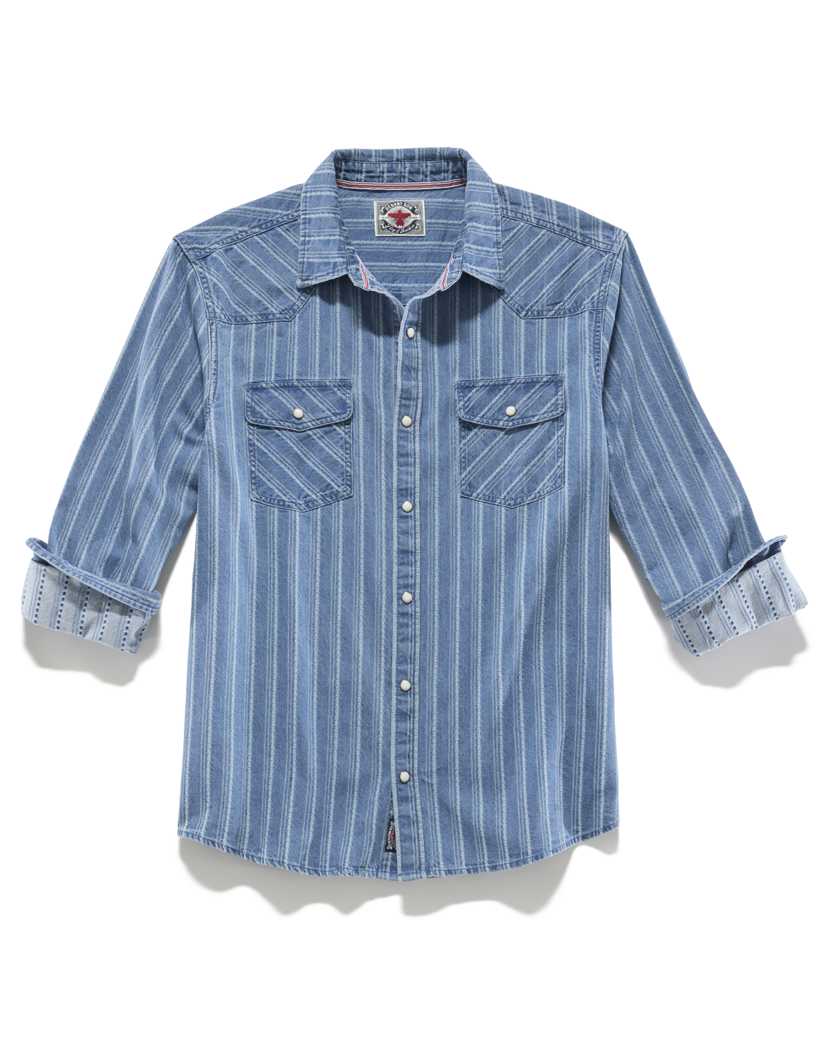Lineville LS Textured Stripe Western Shirt