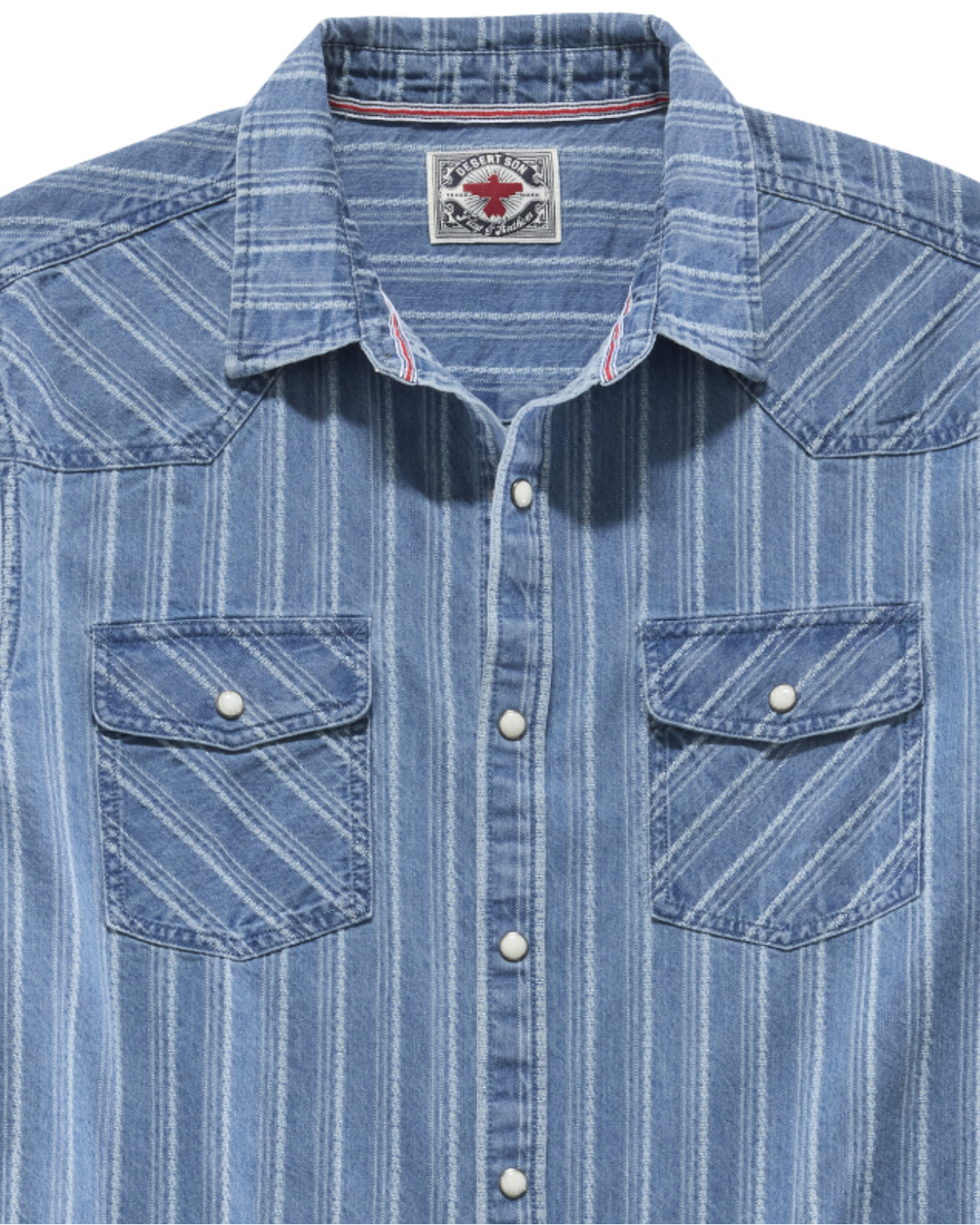 Lineville LS Textured Stripe Western Shirt