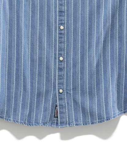Lineville LS Textured Stripe Western Shirt