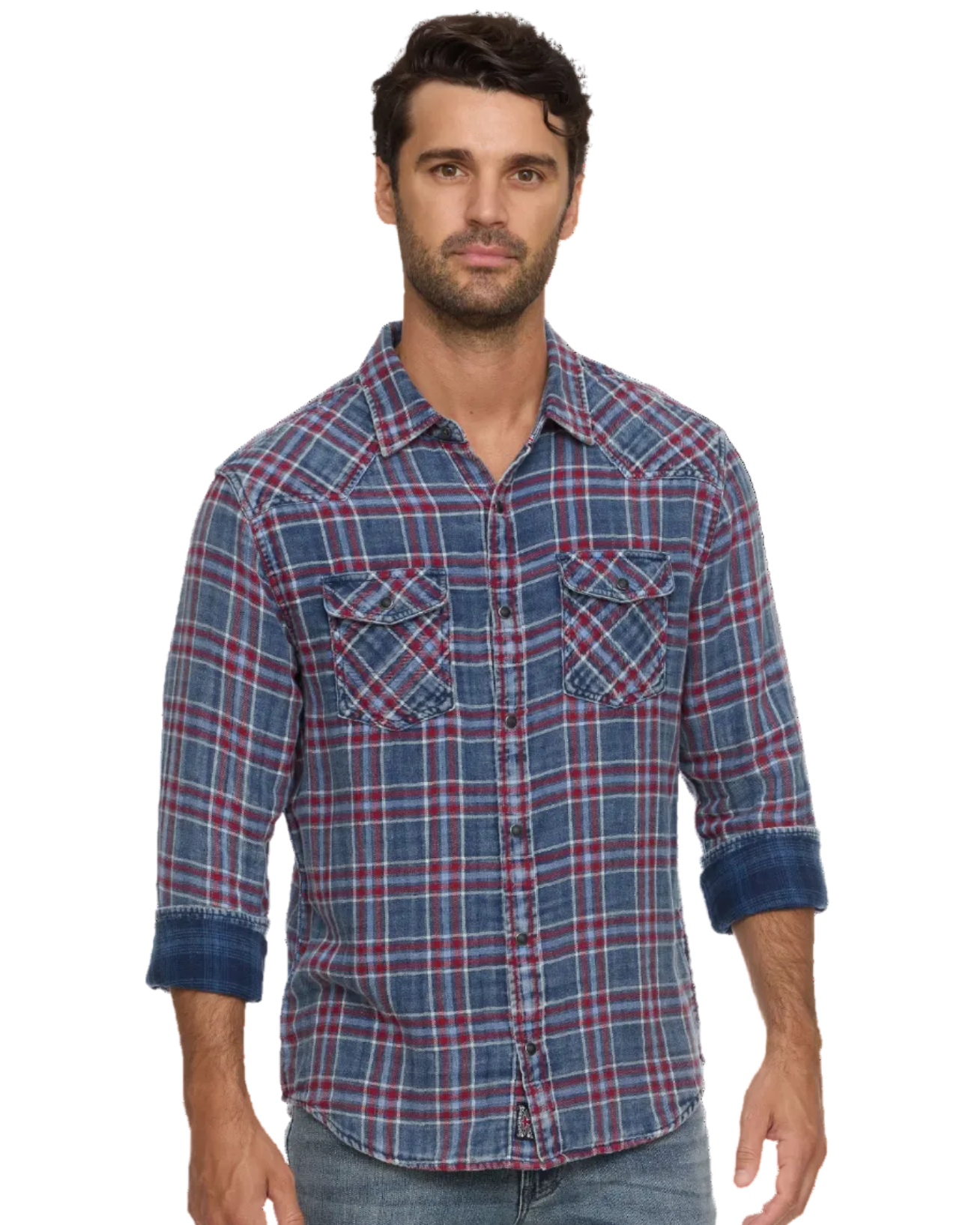 Marbury LS Double Layer Western Shirt