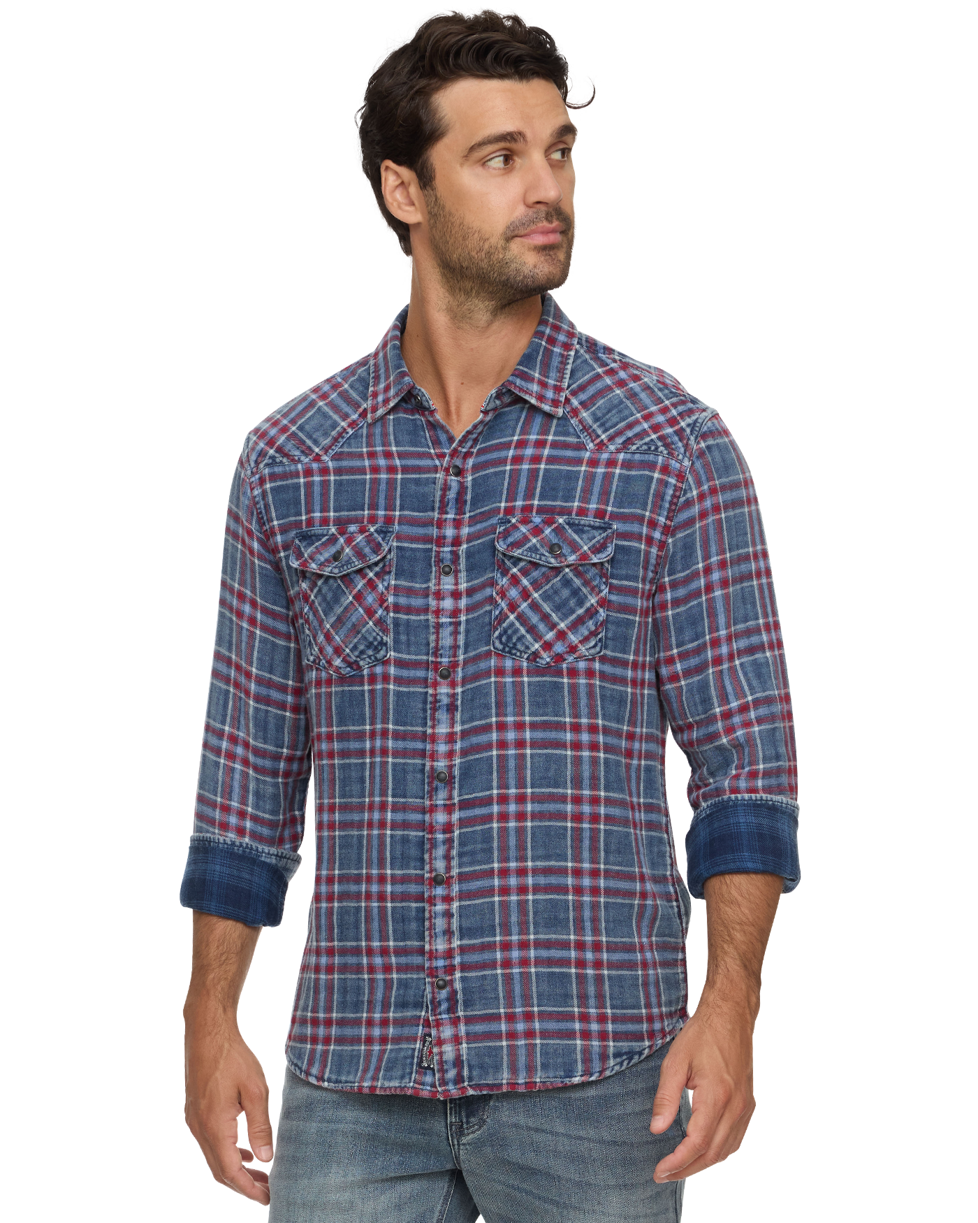 Marbury LS Double Layer Western Shirt