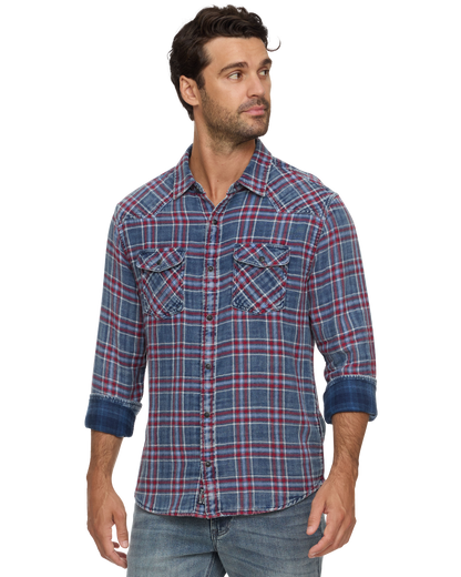Marbury LS Double Layer Western Shirt