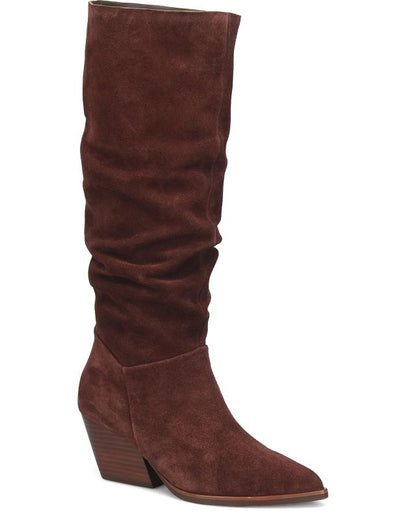 Darlene - Burgundy Suede