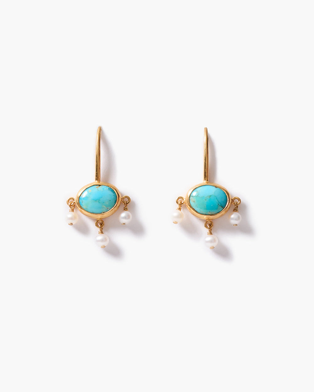 Della Drop Earrings - Turquoise