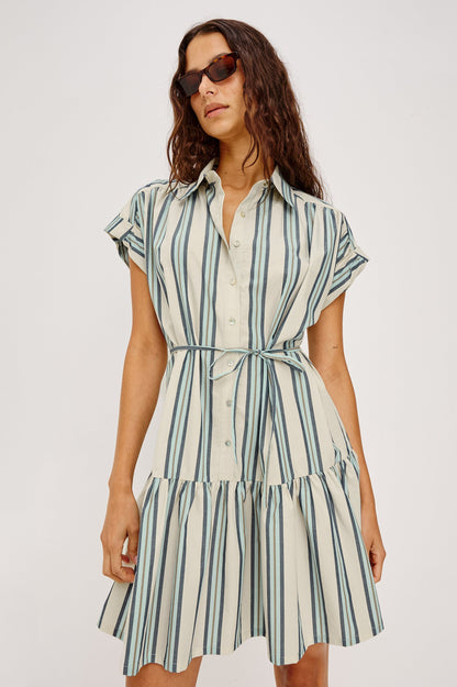 Evaline - Marsala Stripe