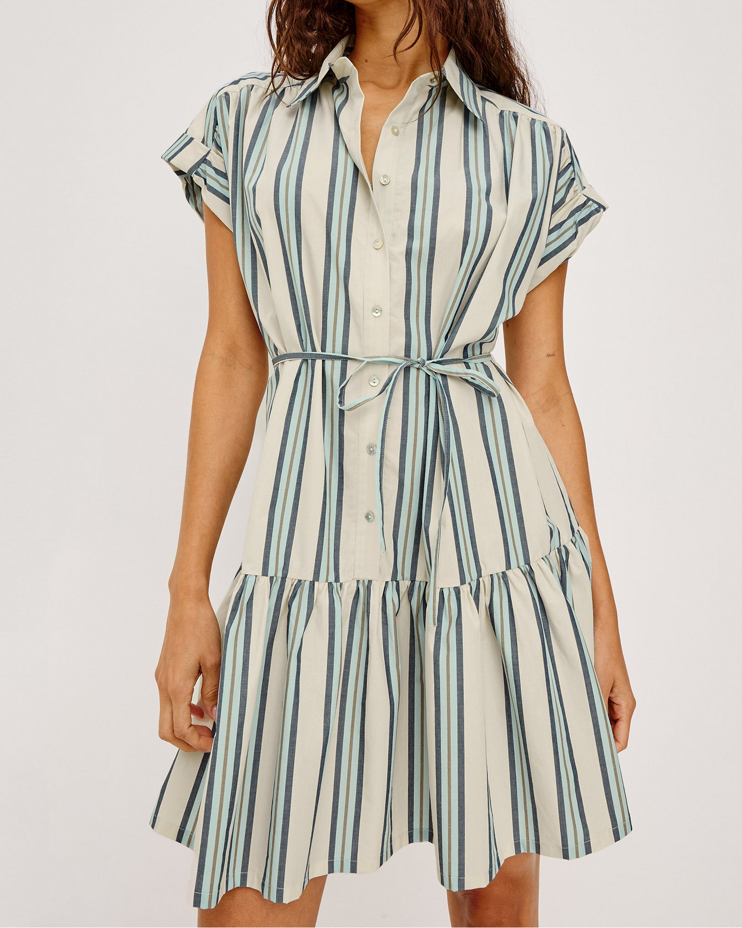 Evaline - Marsala Stripe