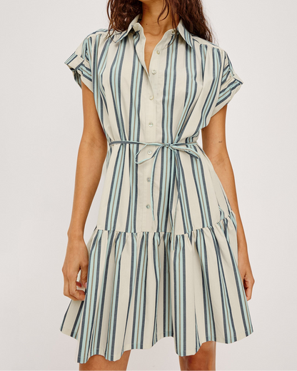 Evaline - Marsala Stripe