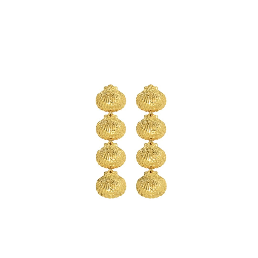 Coastal Drops gold-plated stainless steel dangle earrings, Women's Jewelry by ACCESSORY CONCIERGE