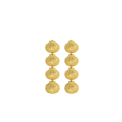 Coastal Drops gold-plated stainless steel dangle earrings, Women's Jewelry by ACCESSORY CONCIERGE