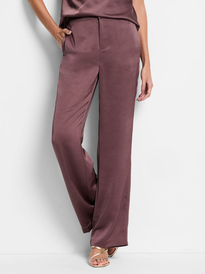 31" Eliot Wide Leg Luxe Satin Pant