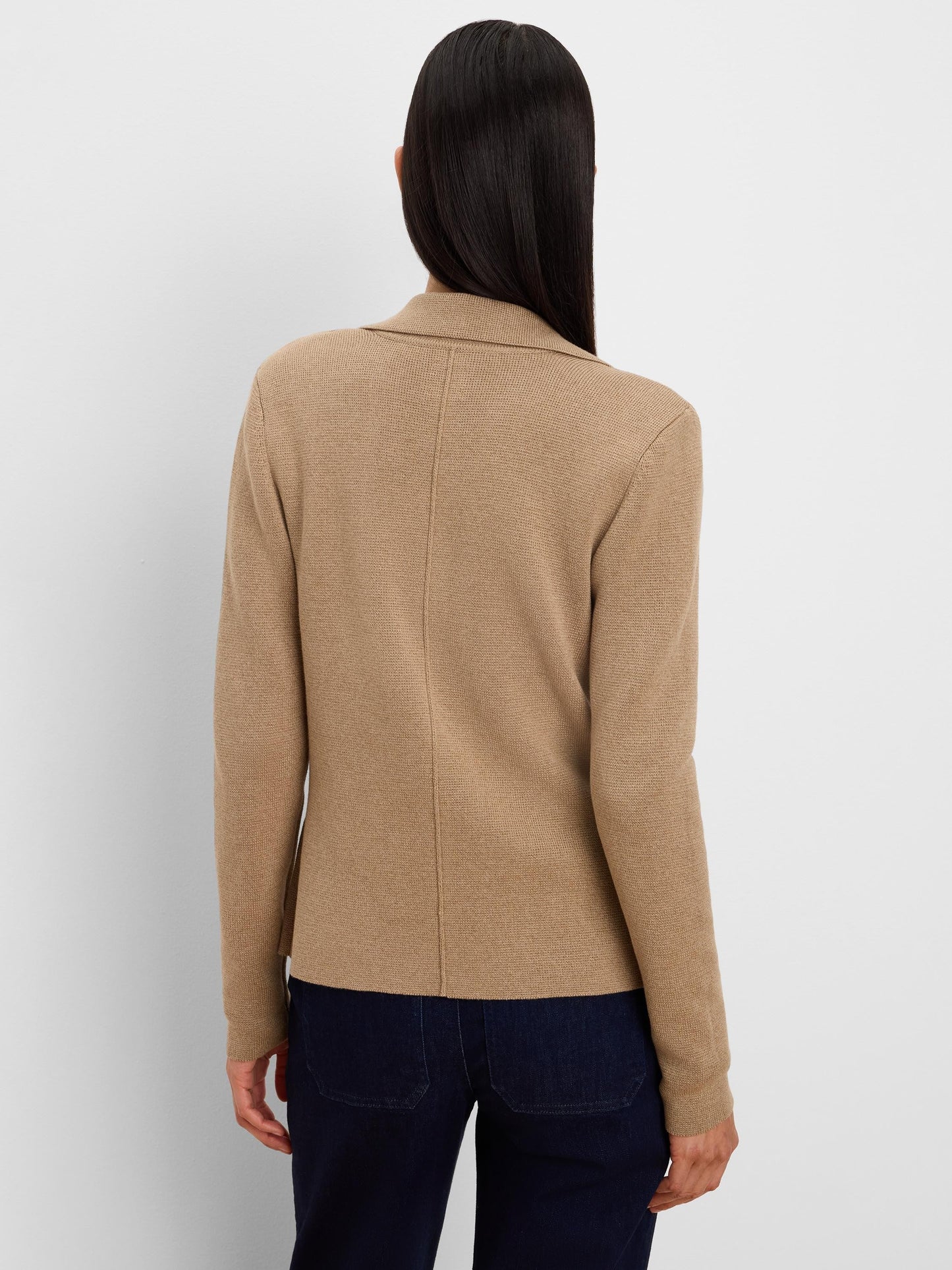 Elegant Knit Tailored Blazer in camel knit by NIC AND ZOE from Women's Jackets Nic + Zoe HCO