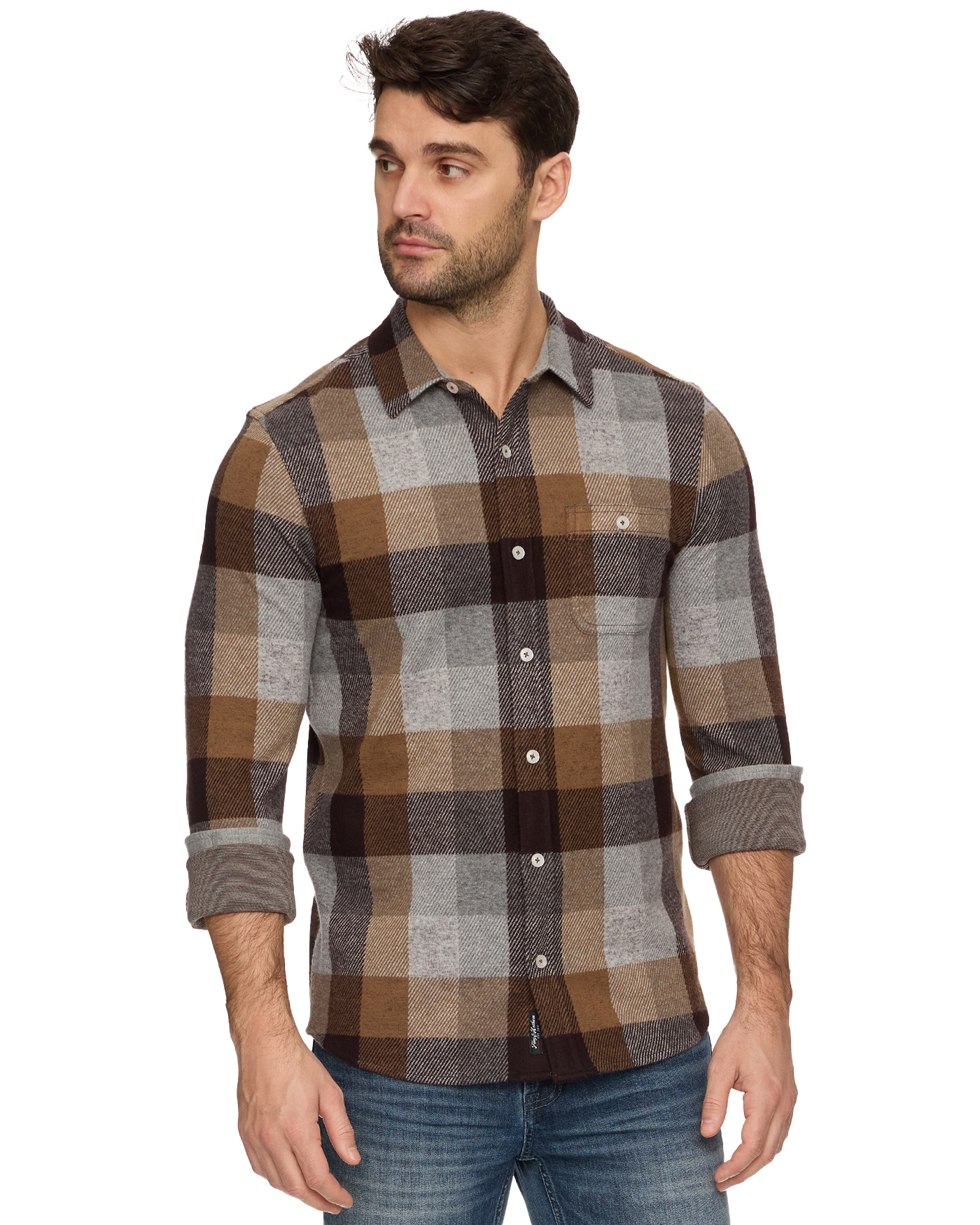 Mathis Ls Box Plaid Hero Knit Flannel
