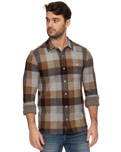 Mathis Ls Box Plaid Hero Knit Flannel