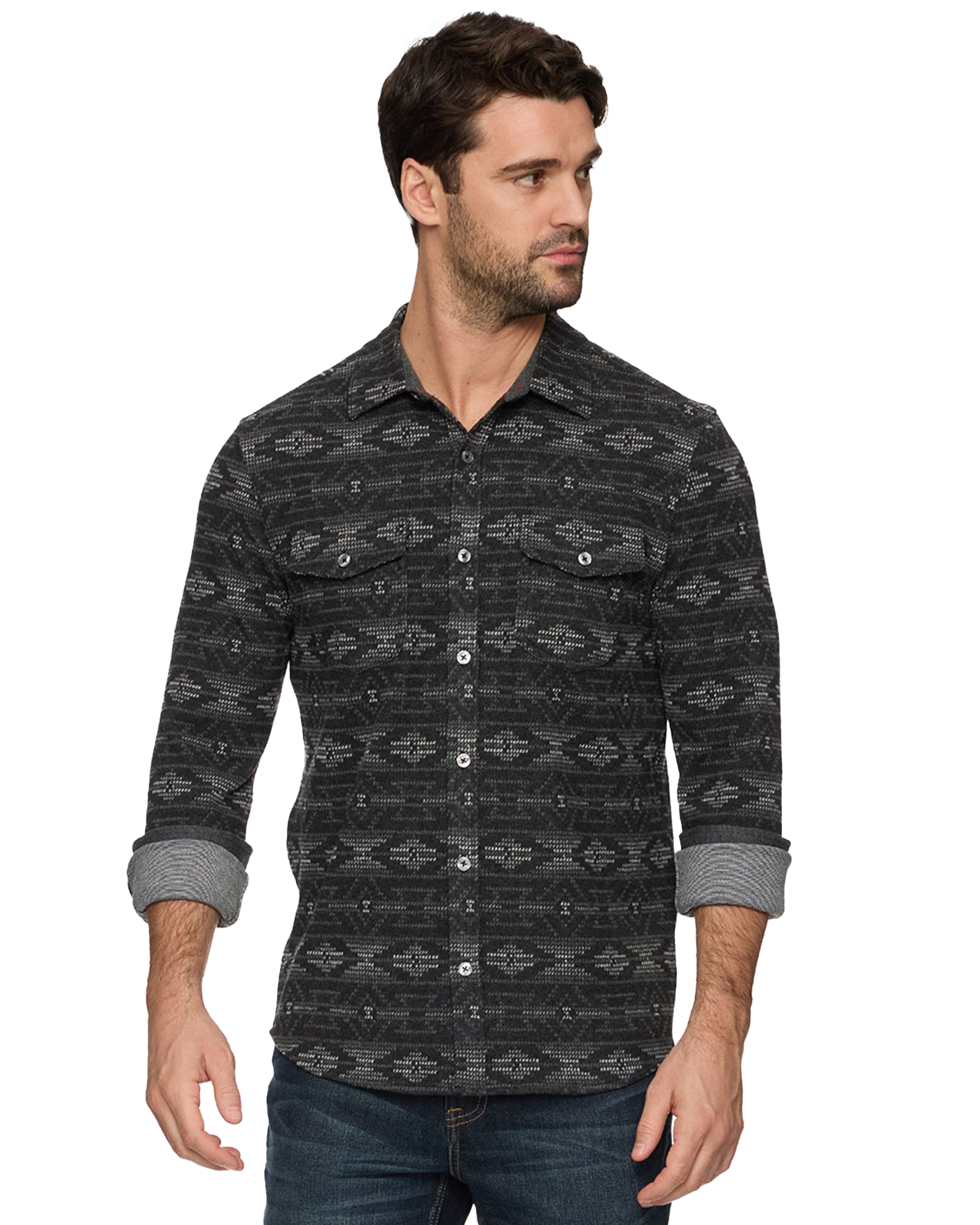 Baker Ls Southwest Hero Knit Flannel