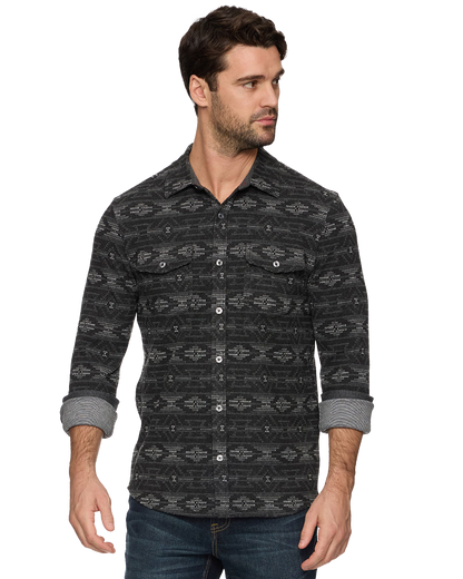 Baker Ls Southwest Hero Knit Flannel