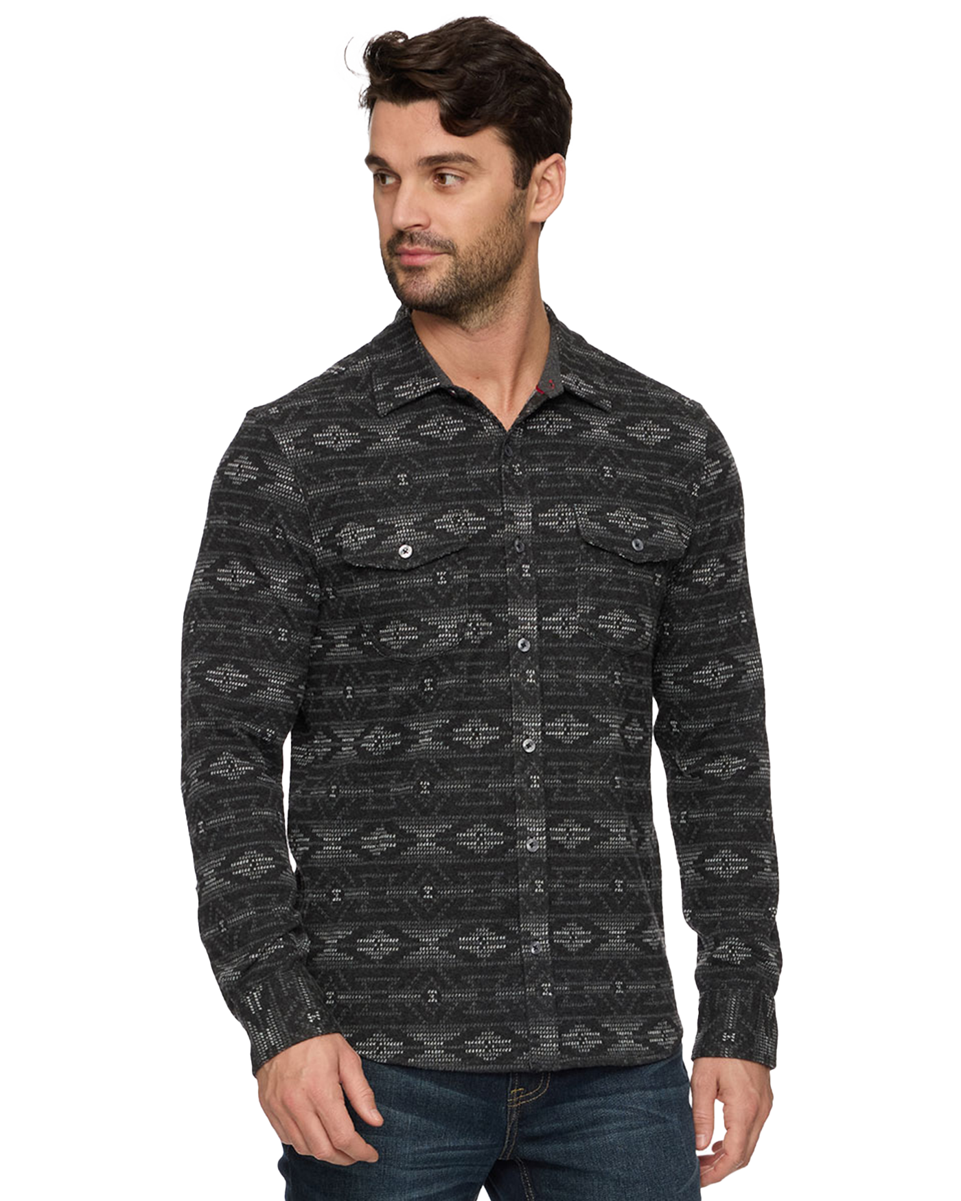 Baker Ls Southwest Hero Knit Flannel