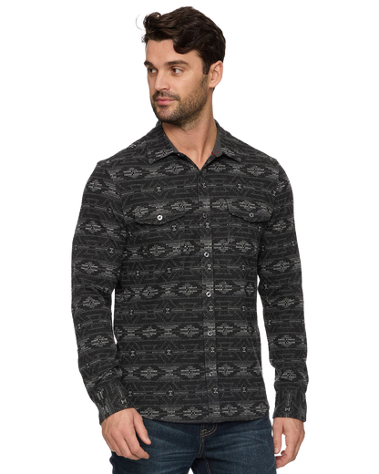 Baker Ls Southwest Hero Knit Flannel