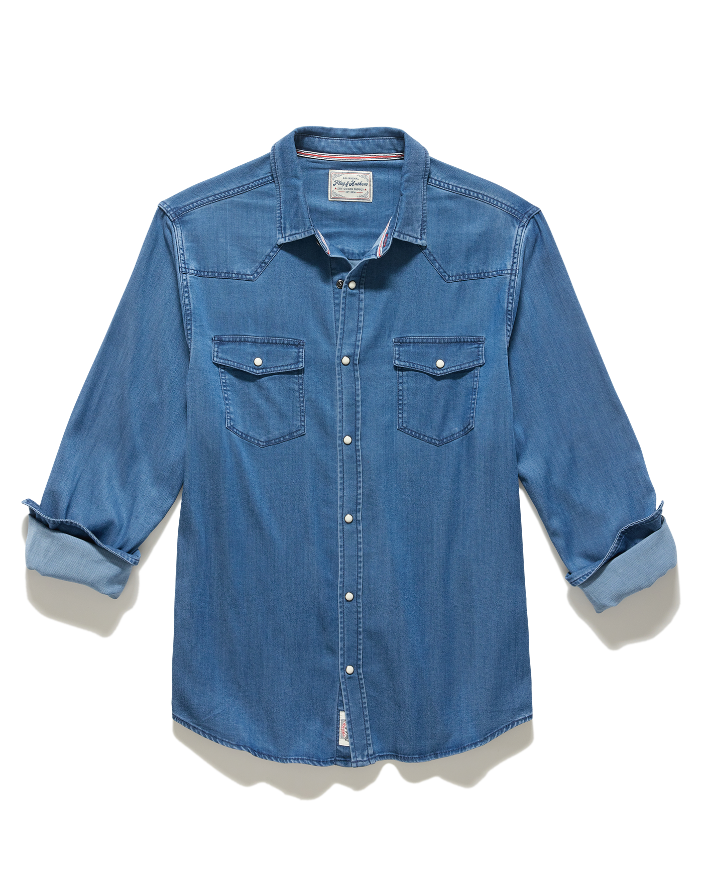Sacramento LS Stretch Chambray Western Shirt