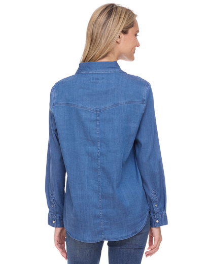 Magnolia Western Stretch Chambray Shirt