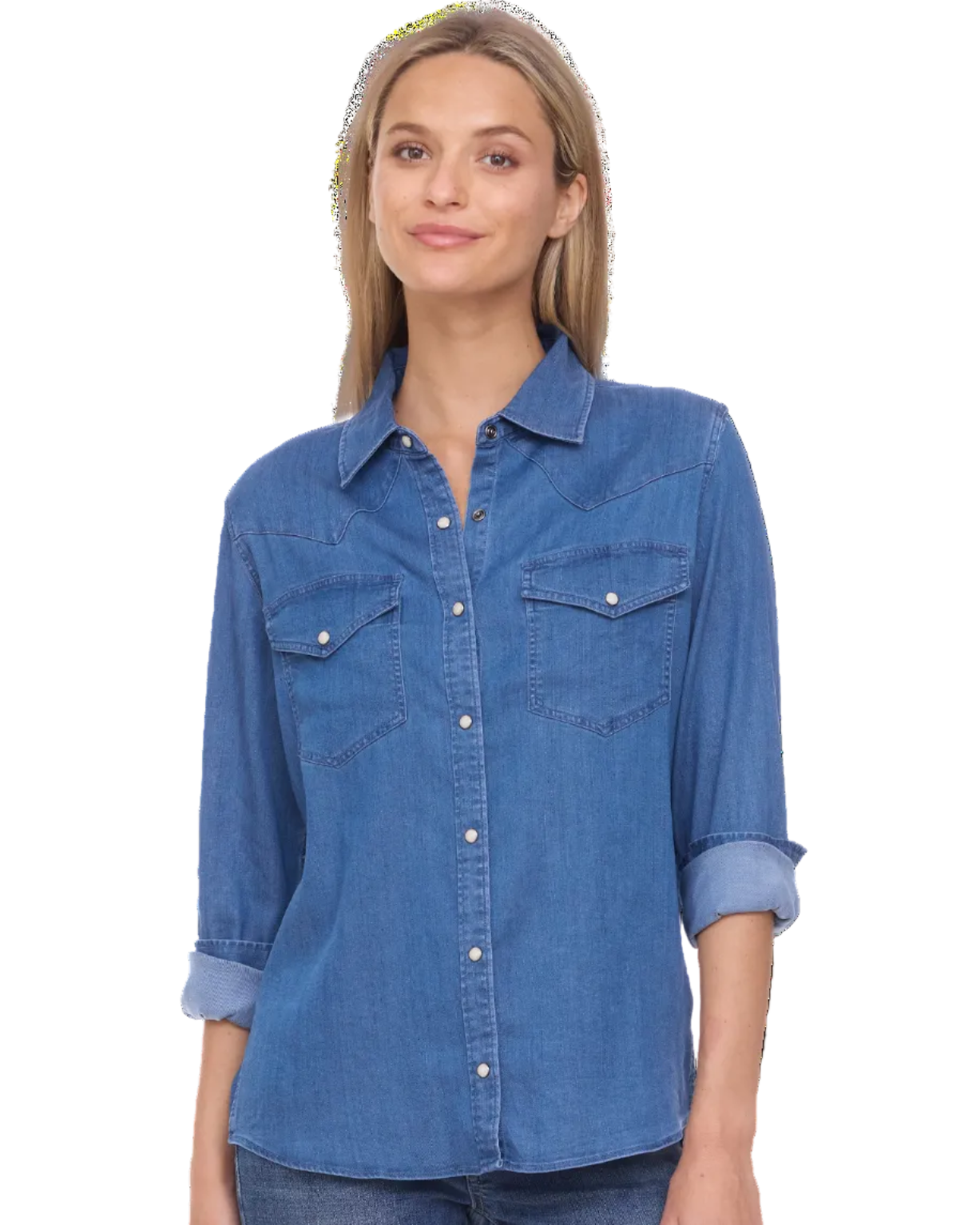 Magnolia Western Stretch Chambray Shirt