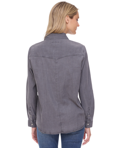 Magnolia Western Stretch Chambray Shirt