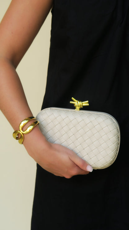 Bonsoir Woven Clutch
