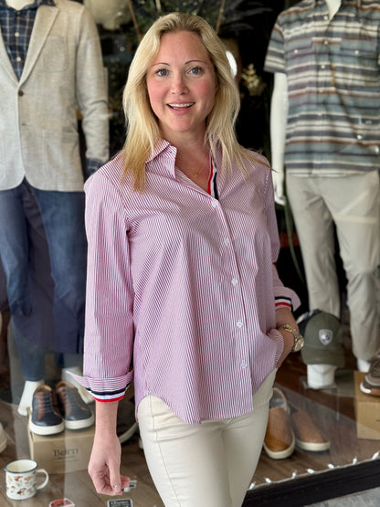 Jasmine Cotton Pinstripe Shirt