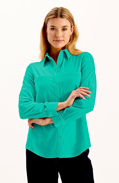 Addison Faux Suede Shirt