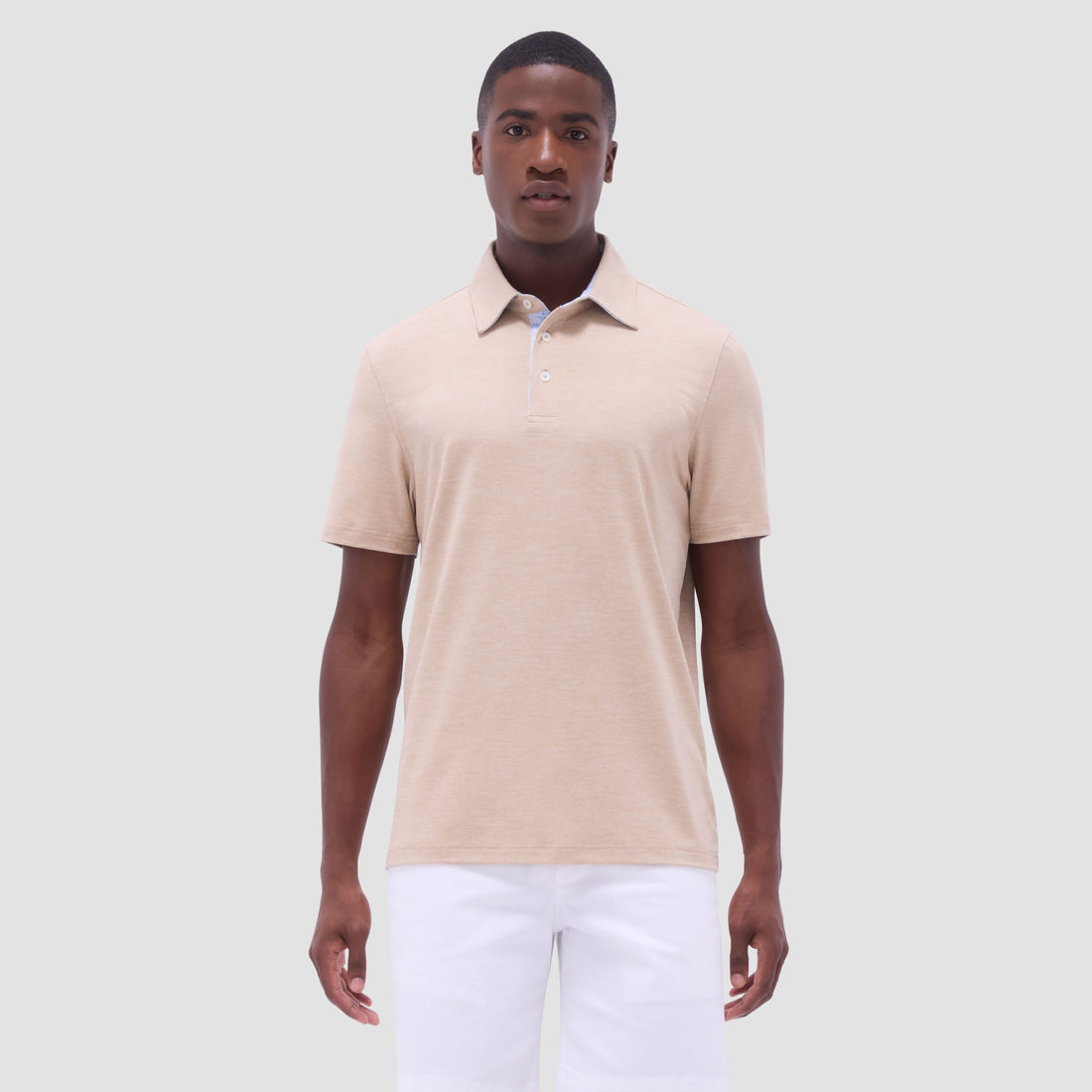 S/S Three Button Polo