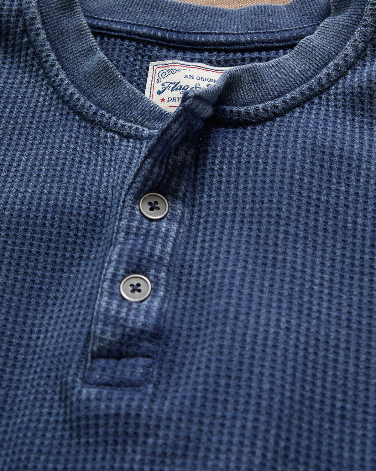 Vintage Soft Waffle Henley