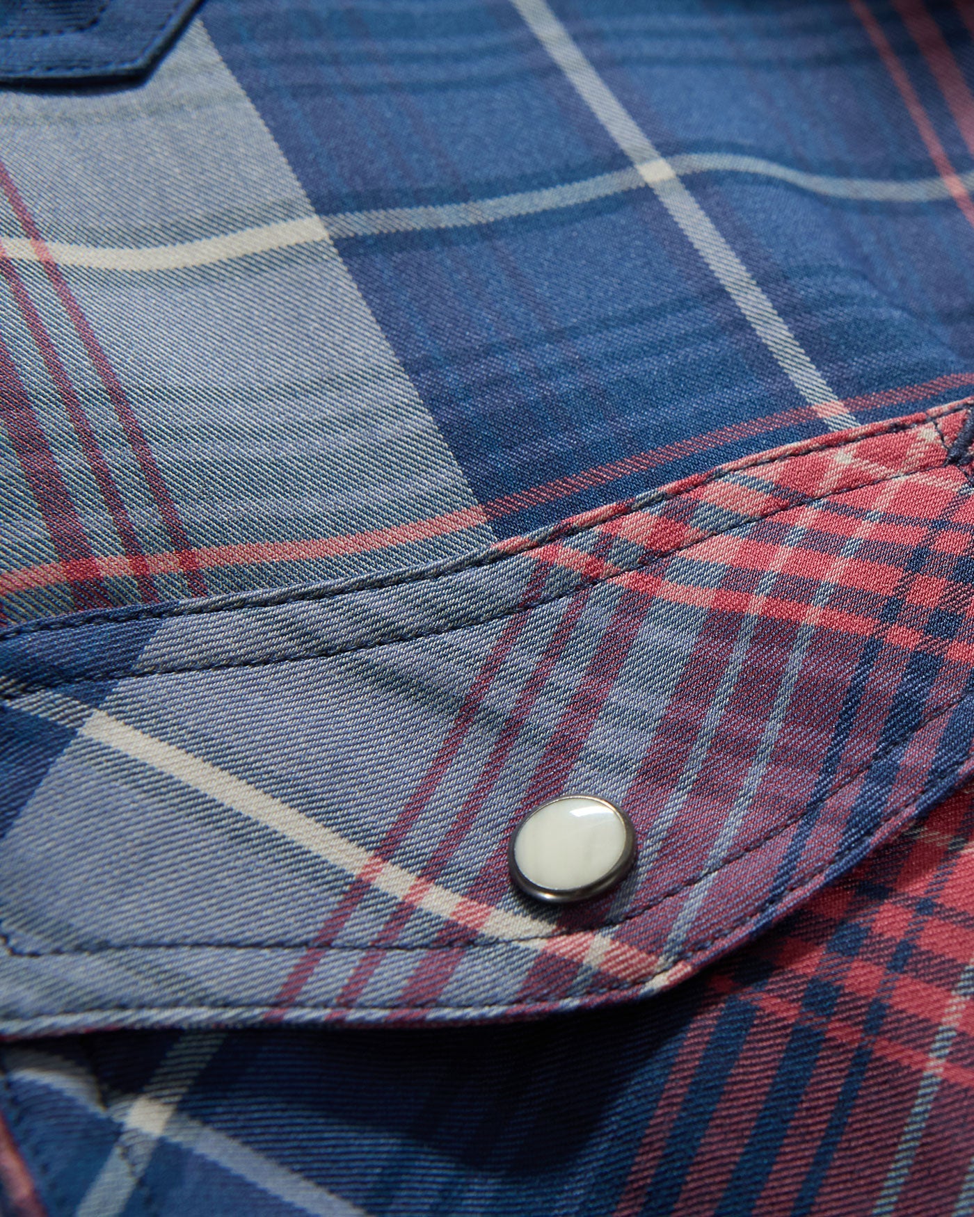 Hurst SS Outdoor Performance Western Shirt in moisture-wicking red and blue plaid by FLAG & ANTHEM