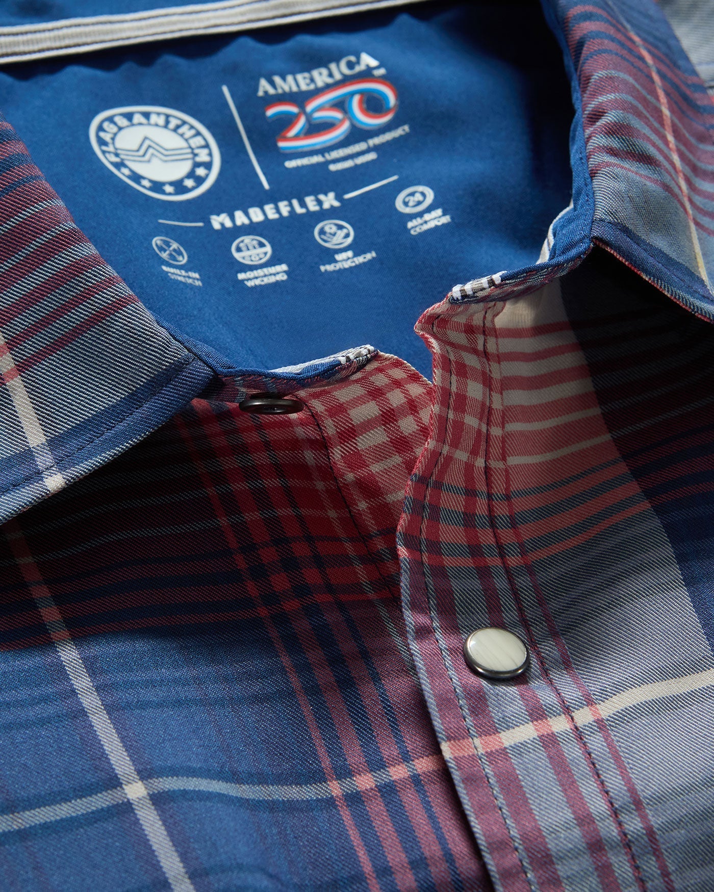 Hurst SS Outdoor Performance Western Shirt in moisture-wicking plaid by FLAG & ANTHEM