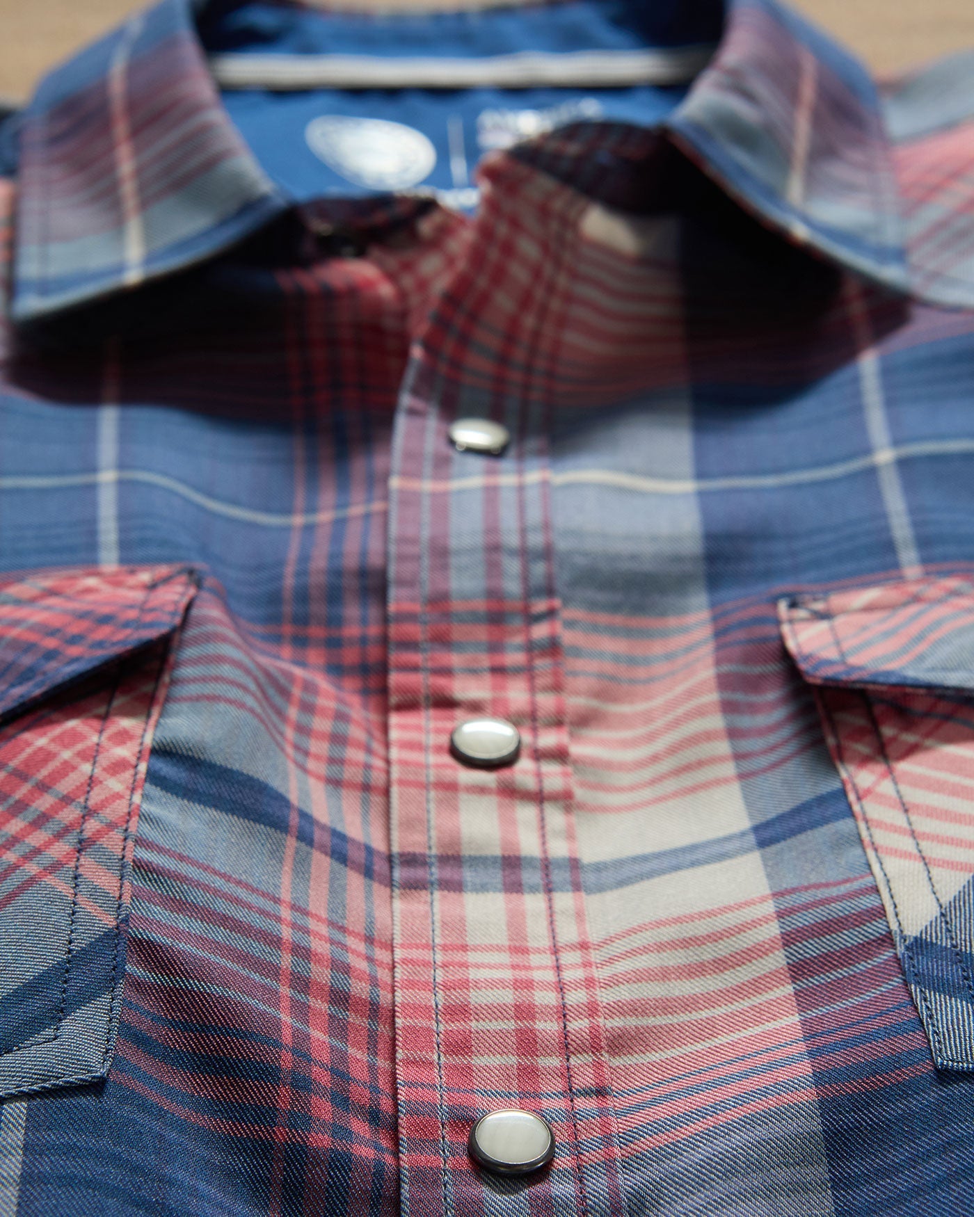 Hurst SS Outdoor Performance Western Shirt in moisture-wicking red plaid by FLAG & ANTHEM