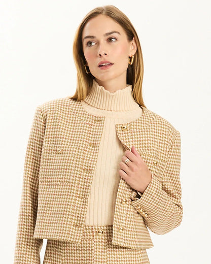 Janice Houndstooth Jacket
