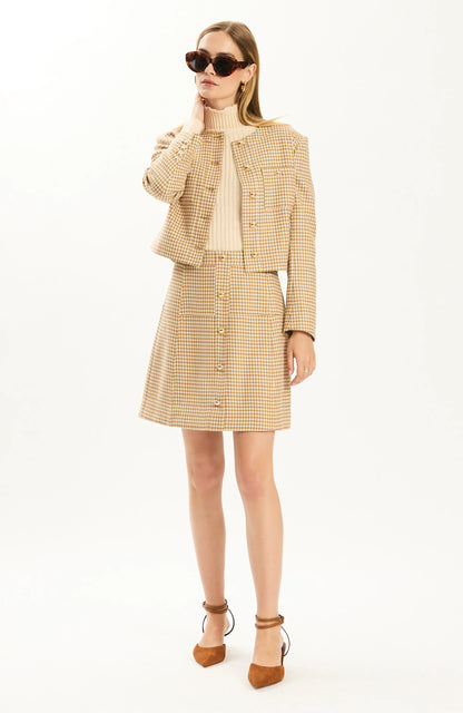 Janice Houndstooth Jacket