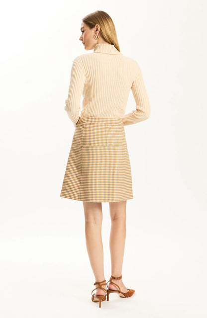 Simone Houndstooth Skirt