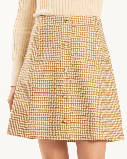Simone Houndstooth Skirt