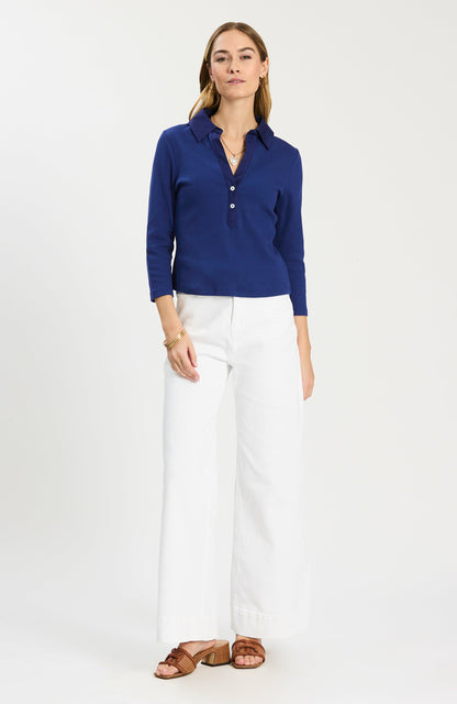 Poppy Ribbed Polo