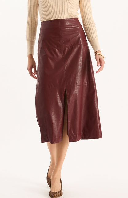 Phoebe Vegan Leather Skirt