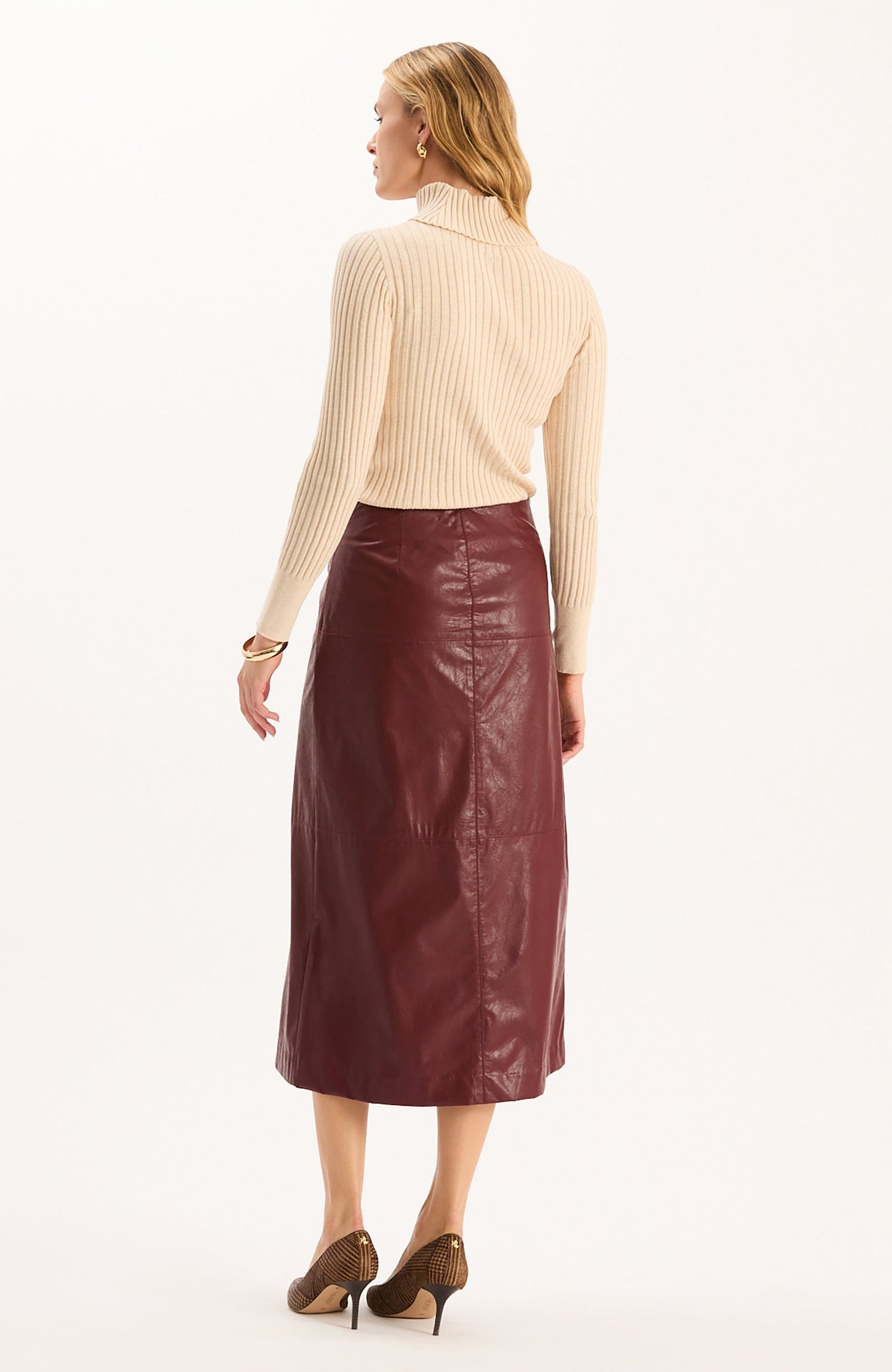 Phoebe Vegan Leather Skirt
