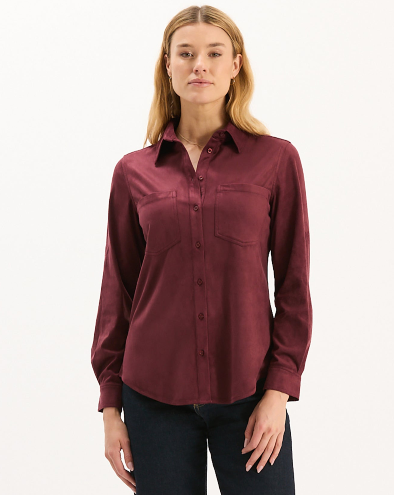 Addison Faux Suede Shirt