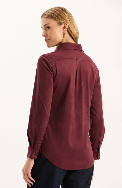 Addison Faux Suede Shirt