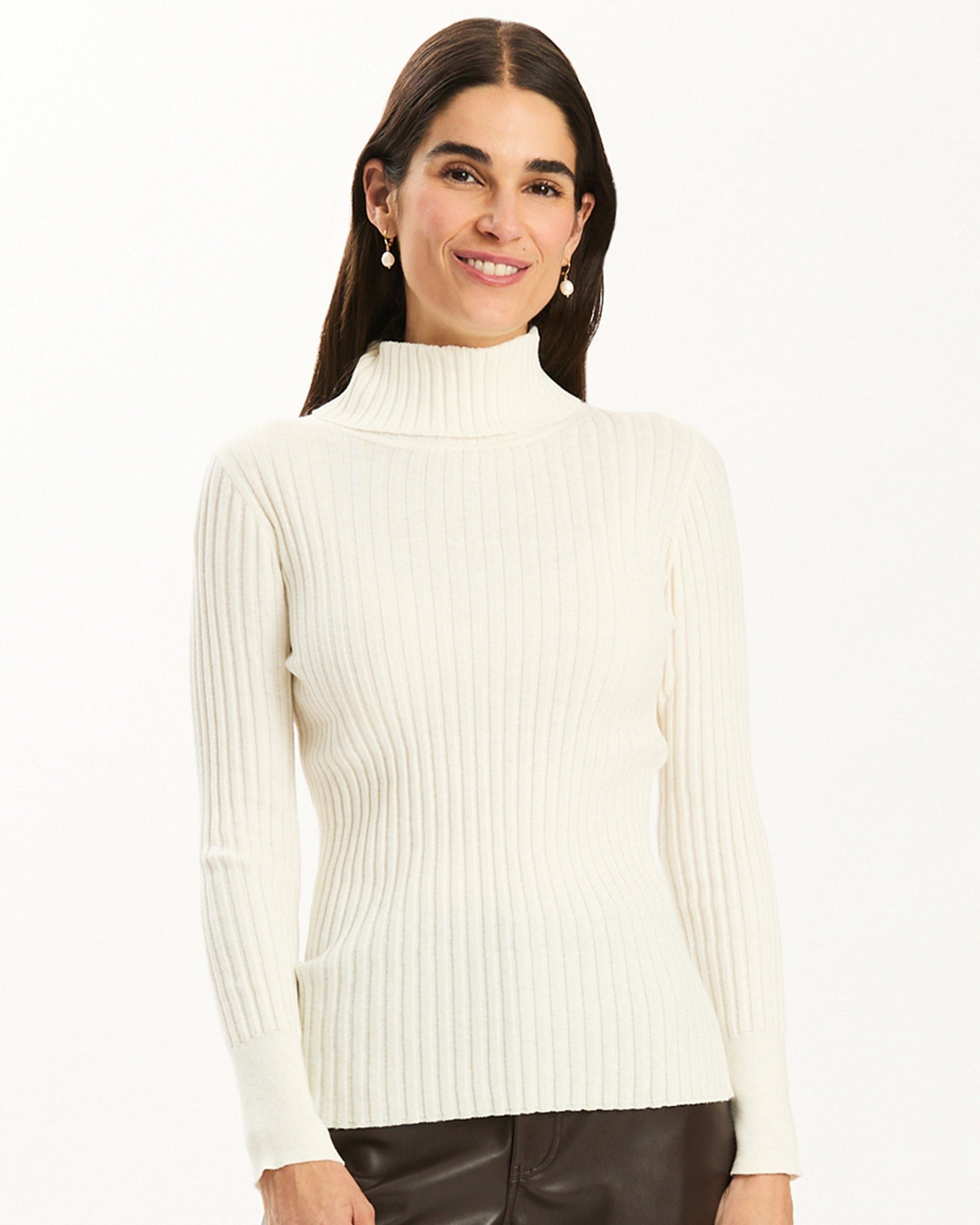 Cotton Cashmere Turtleneck