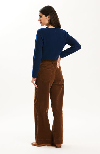 Scottie Corduroy Flare Leg Pant - Bison