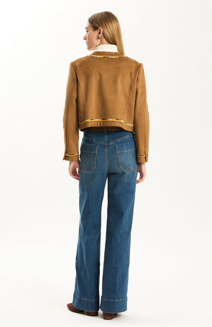 Laurie Double Faced Jacket - Dark Iced Coffee