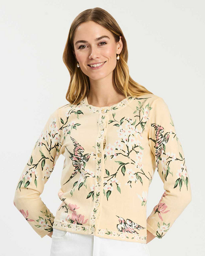 Cindy Pearl Neck Cardigan