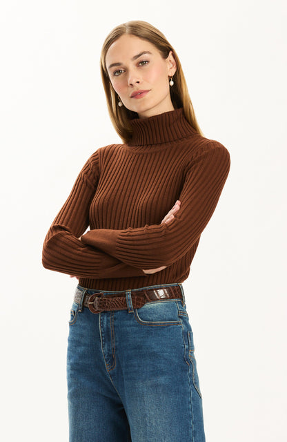 Cotton Cashmere Turtleneck